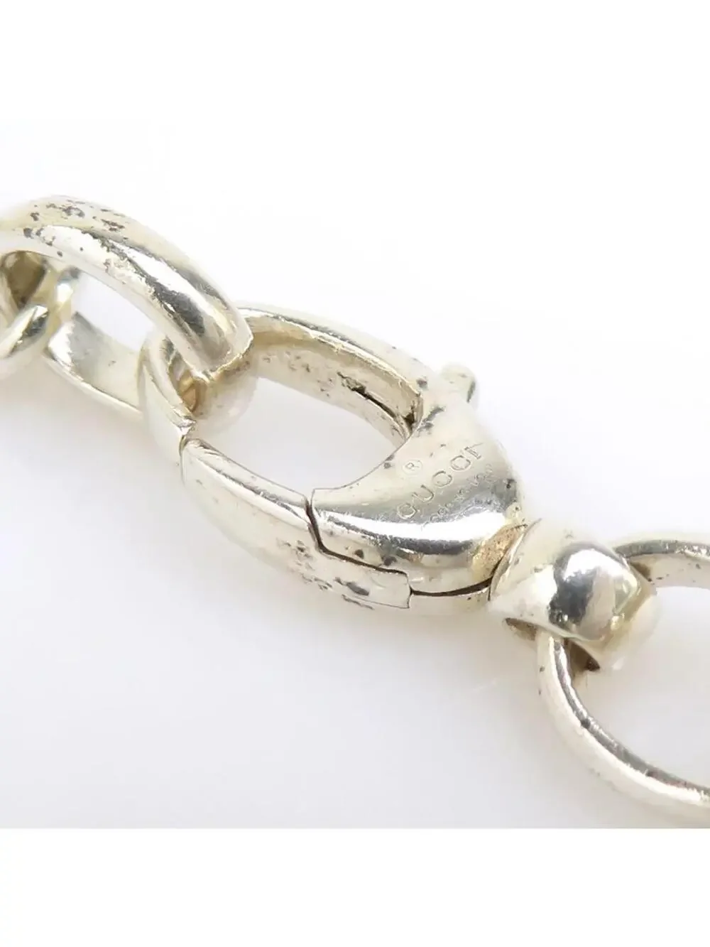 Auth Gucci Interlocking G Necklace #302725G19B